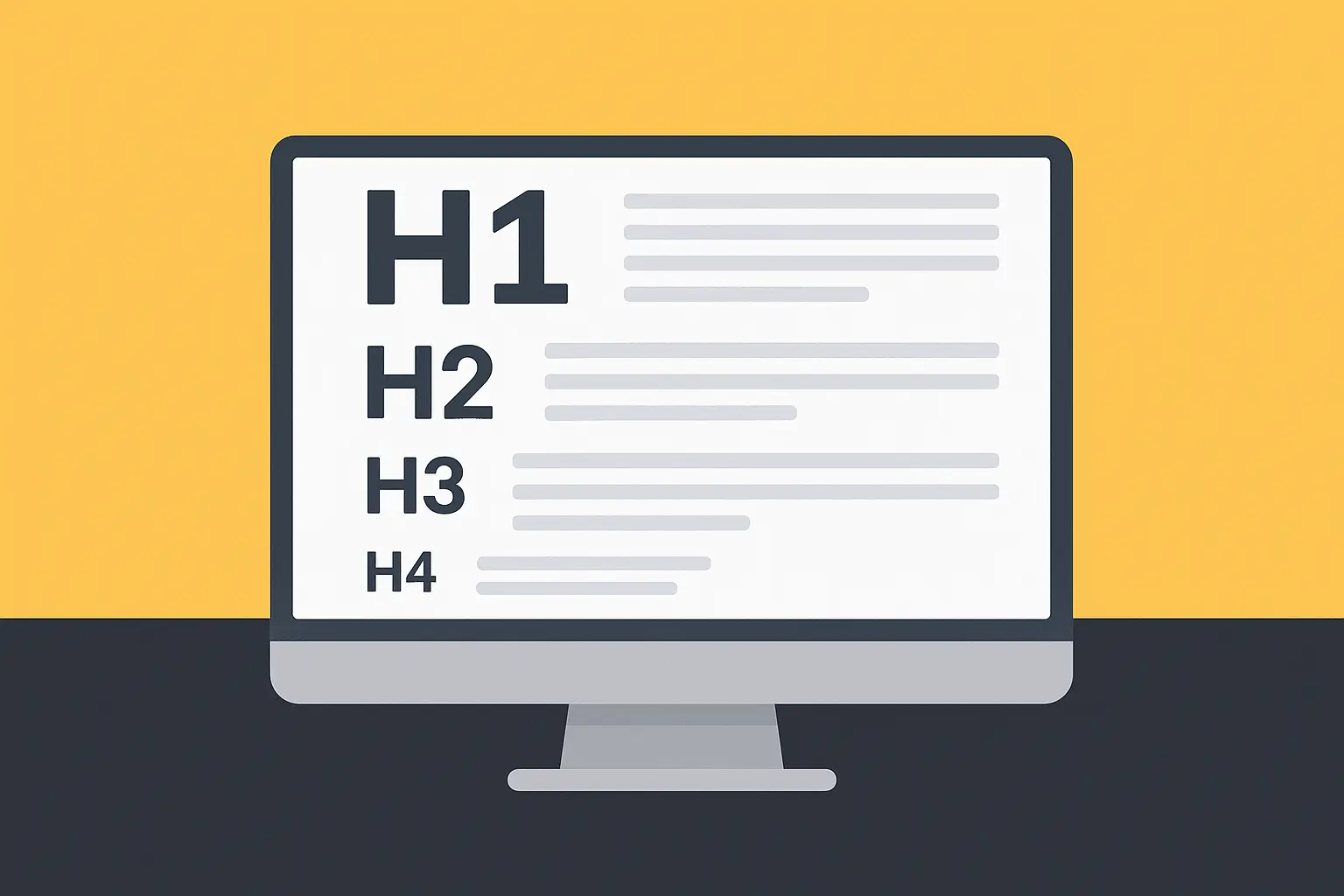 Títulos H1, H2, H3 y H4 en el SEO