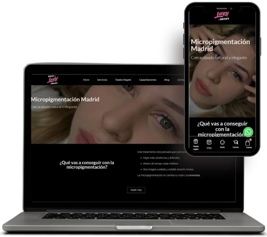 Diseño web para centro de estética en Madrid